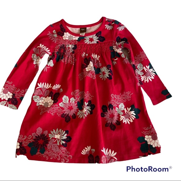 Tea Collection Dresses Tea Collection Cotton Red Floral 8 24 Months